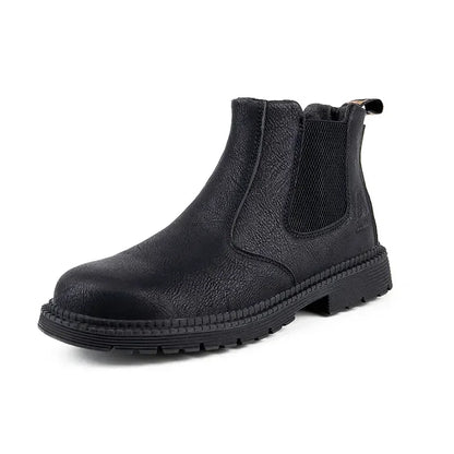Anti Smashing Anti Piercing Steel Toe Boots Combat Anti Splashing Anti Slip Oil Wear Resistant Durable Labor Protection Shoes