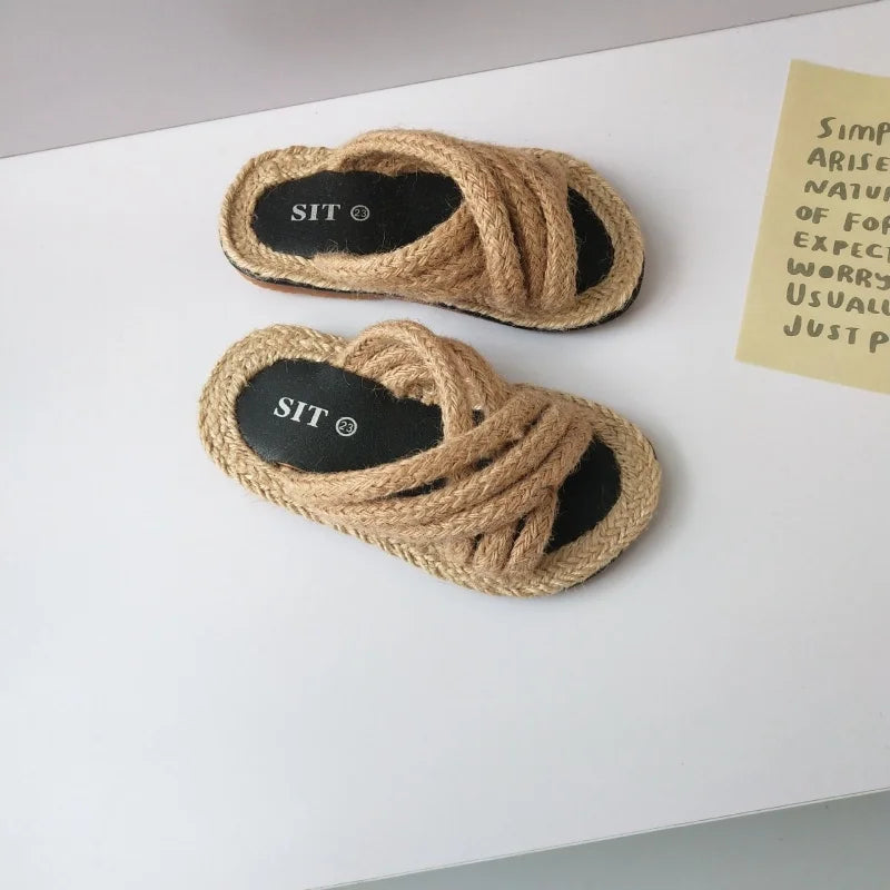 New Girls' Sandal Open Toe Boys Home slipper Breathable Children's sandy beach Shoes 1-10 Years Old Summer Amorous Feelings