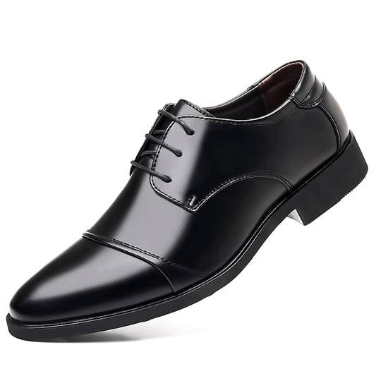 Men's Classic Modern Formal Business Oxford Dress Shoes Comfortable Tuxedo Lace-Up Derbys Casual Shoes for Men
