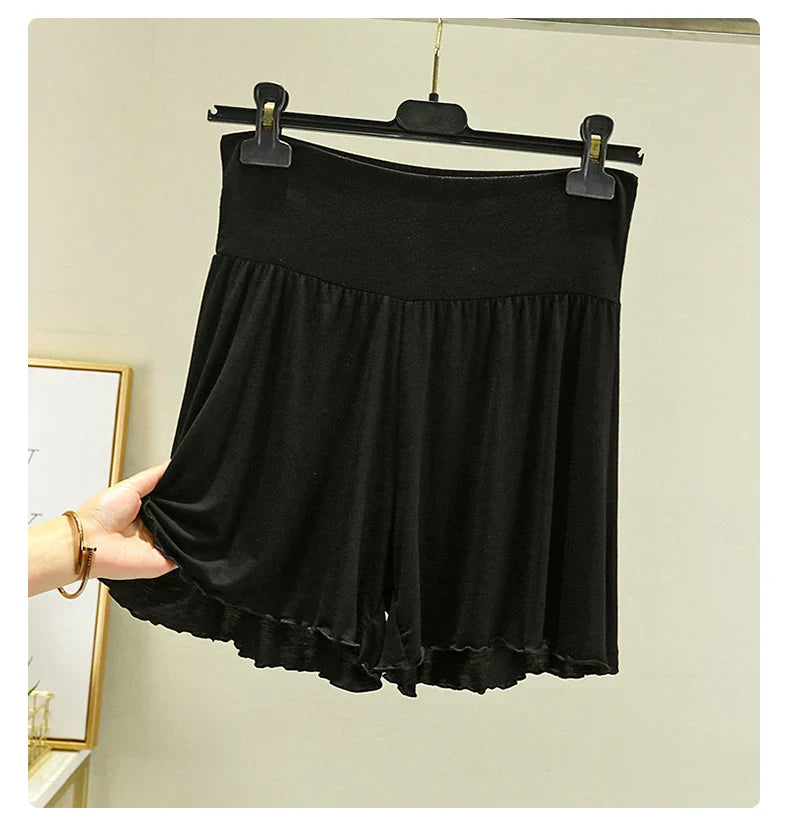 Modal Summer Shorts Sleep Bottoms Women Pure Color Casual Sleepwear Pants 2026 Loose Short Home Wide Leg Pants