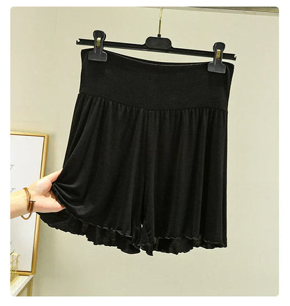 Modal Summer Shorts Sleep Bottoms Women Pure Color Casual Sleepwear Pants 2026 Loose Short Home Wide Leg Pants