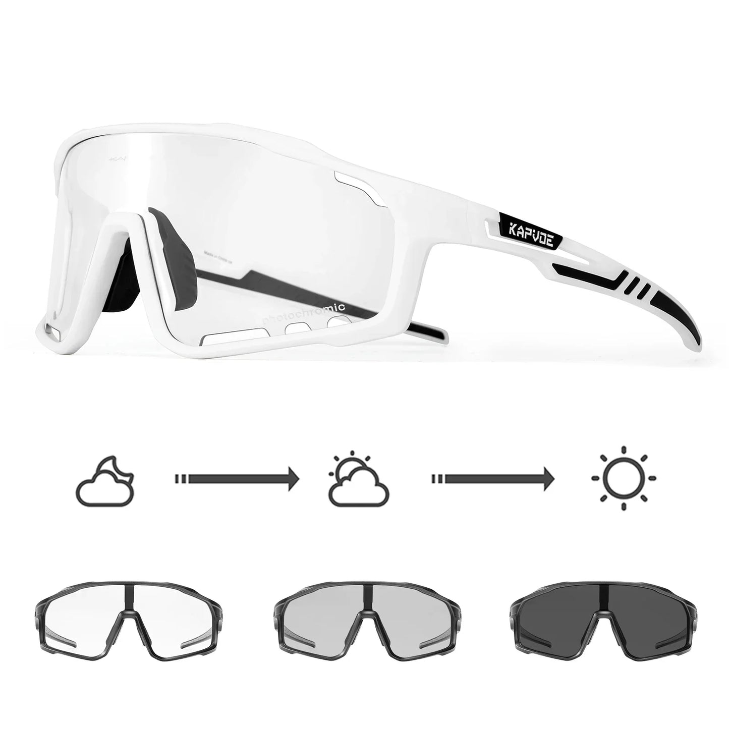 Photochromic Sunglasses Men's Women Sports Cycling Glasses Road Running Goggles MTB Bike Bicycle Mtb Eyewear For Driving