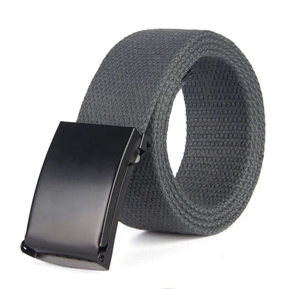 Men Belts Canvas Nylon Webbing Belt Fashion Casual Designer Unisex Belts High Quality Sports Military Strap Cargo Pants Belt