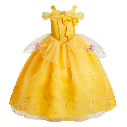 Girls Halloween Belle Dresses Girl Snow White Dress Kids Christmas Carnival Cosplay Clothes Children Princess Costumes