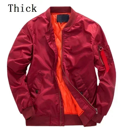 2025 New Jacket Mens Autumn and Winter Thickened Outdoor Baseball Suit Windproof Coat Men Casual Camping Lightweight Windbreaker