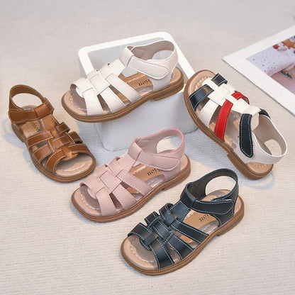 2026 Summer New Kids Sandals for Boys Girls Unisex Fashion Open Toes Candy Colors Children Beach Shoes Anti-skid Breathable Hot