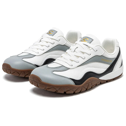 Barefoot Hiking Shoes Unisex Wide Width Trail Running Sneakers Zero Drop Artificial Leather Retro Walking Shoes