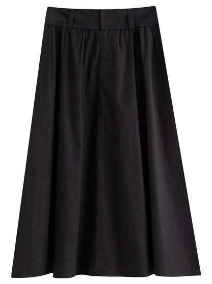 Women's Wide Waist High Waist A-line Skirt 2025 Autumn New Arrival Casual Workwear Style Skirt for Women 25DS83134