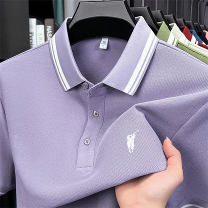 100% cotton luxury brand short sleeve polo shirt men new classic pony embroidery summer T-shirt high-end fashion casual Paul top