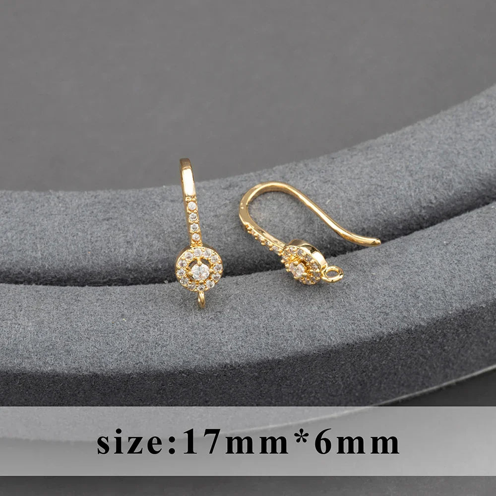 20pcs/lot M800 jewelry accessories,pass REACH,nickel free,18k gold plated,copper,connector,diy earrings,jewelry making