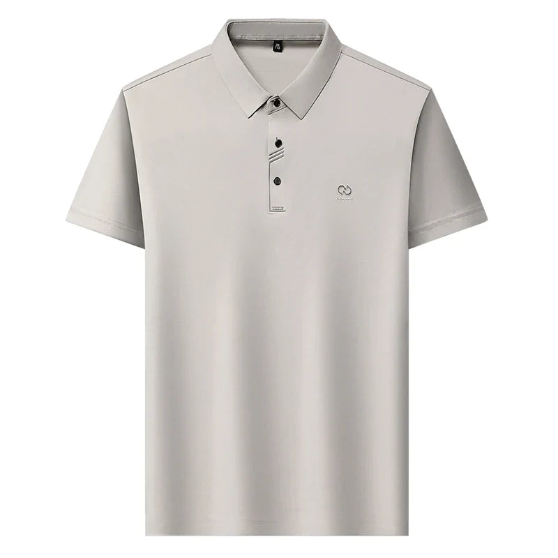 Luxury Brand Men's Polo Shirt Lapel T-Shirt Summer New Cool Letter Embroid Short Sleeve High End Casual Office Business Menswear