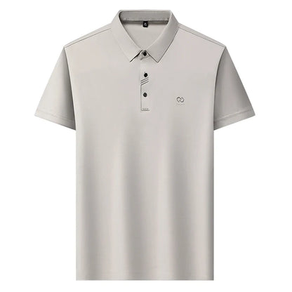 Luxury Brand Men's Polo Shirt Lapel T-Shirt Summer New Cool Letter Embroid Short Sleeve High End Casual Office Business Menswear