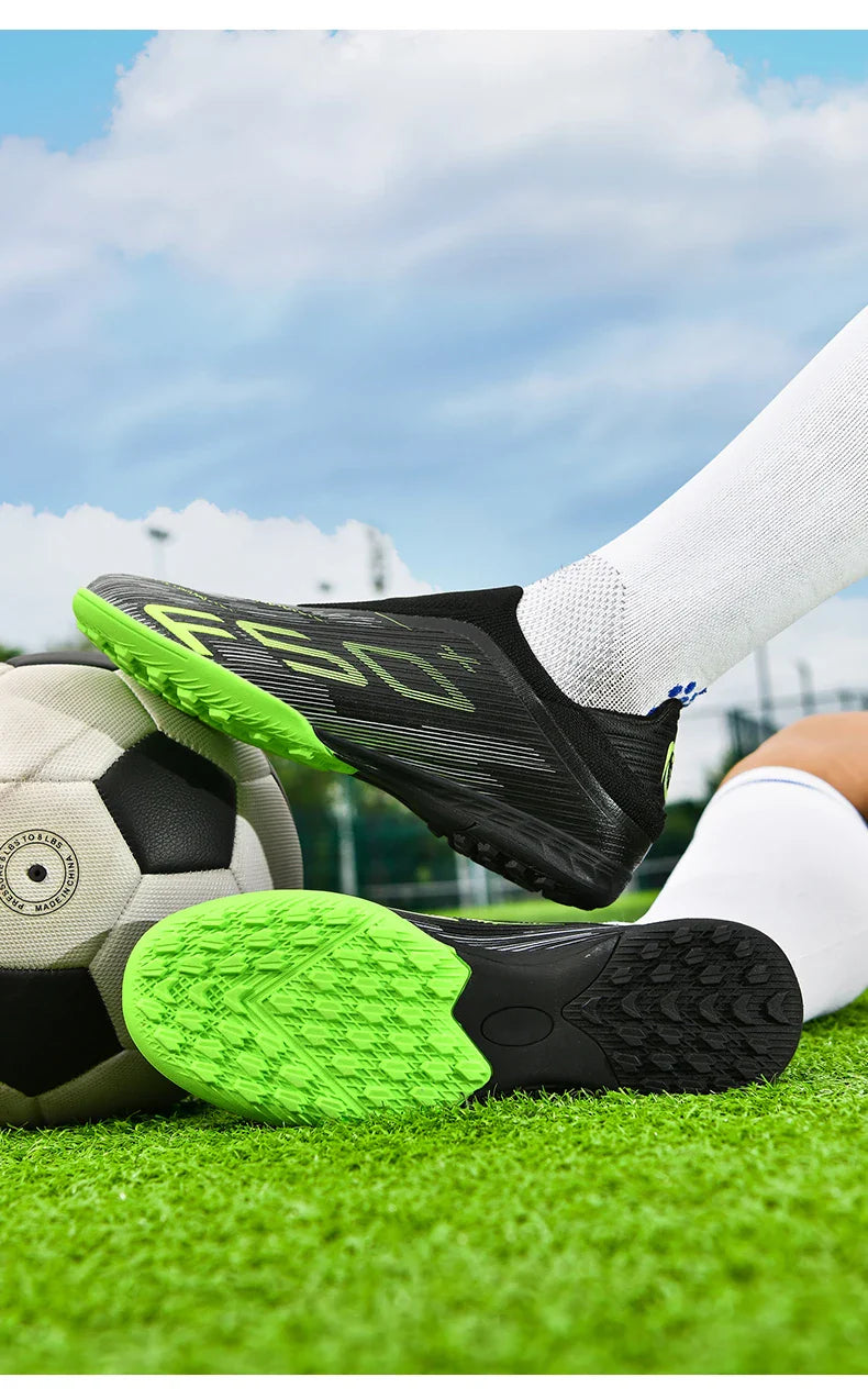 New Men Soccer Shoes High-quality Cleats Football Boots Sneakers Hot-selling Indoor Futsal Non-Slip Match Grass High-top Outdoor