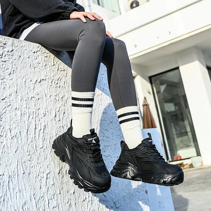 Steel Toe Safety Shoes For Women, Anti-Puncture Anti-Smash Non Slip Industrial Work Boots Lightweight Protective Platform Shoes