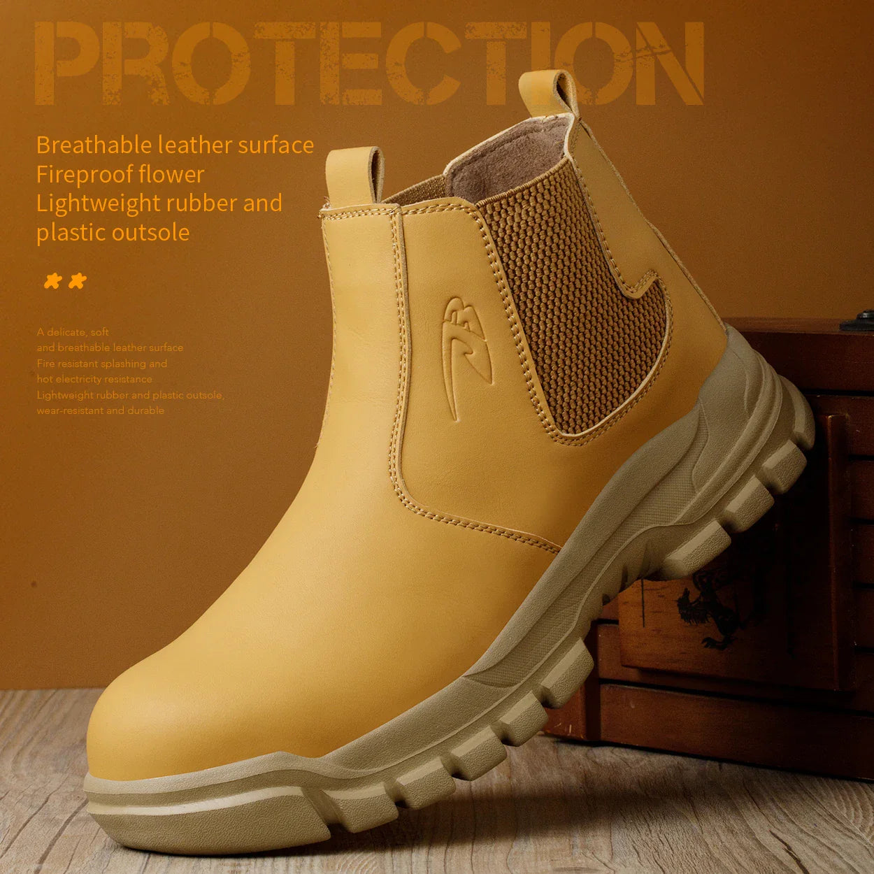 Waterproof Safety Shoes for Men Steel Toe Work Shoes Puncture Proof Work Sneaker Male Work Light Security Construction Boots
