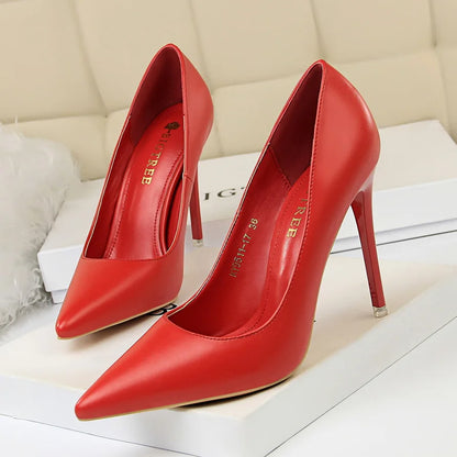 2023 Women 7.5cm 10.5cm High Heels Pumps Lady Wedding Bridal Scarpins Stripper Low Heels Plus Size Fetish Party Blue Pink Shoes