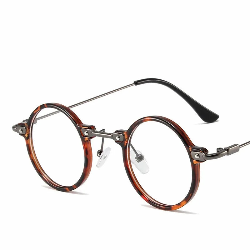 Retro Steampunk Round Sunglasses – UV400 Metal Frame | Men & Women