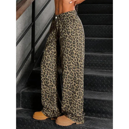 Female Retro Designer Straight Leg Jeans