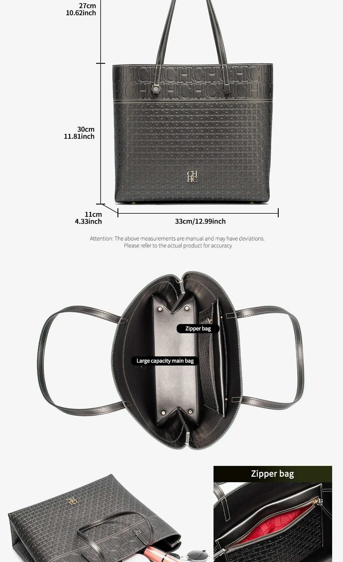 Fashionable Classic Retro Solid Color Women's Bag Large Capacity PVC Material Women's New Single Shoulder Handbag