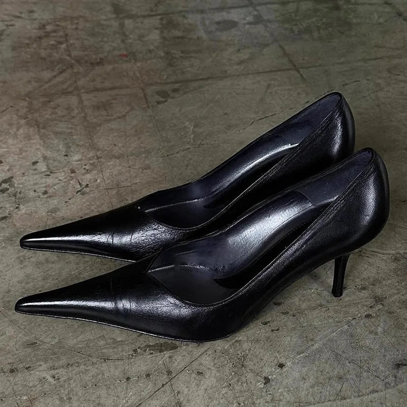 Sexy Designer Pointed Toe High Heels Women Shallow Fashion Banquet Dress Shoes Street Style Elegant Pumps Women Talons Femme