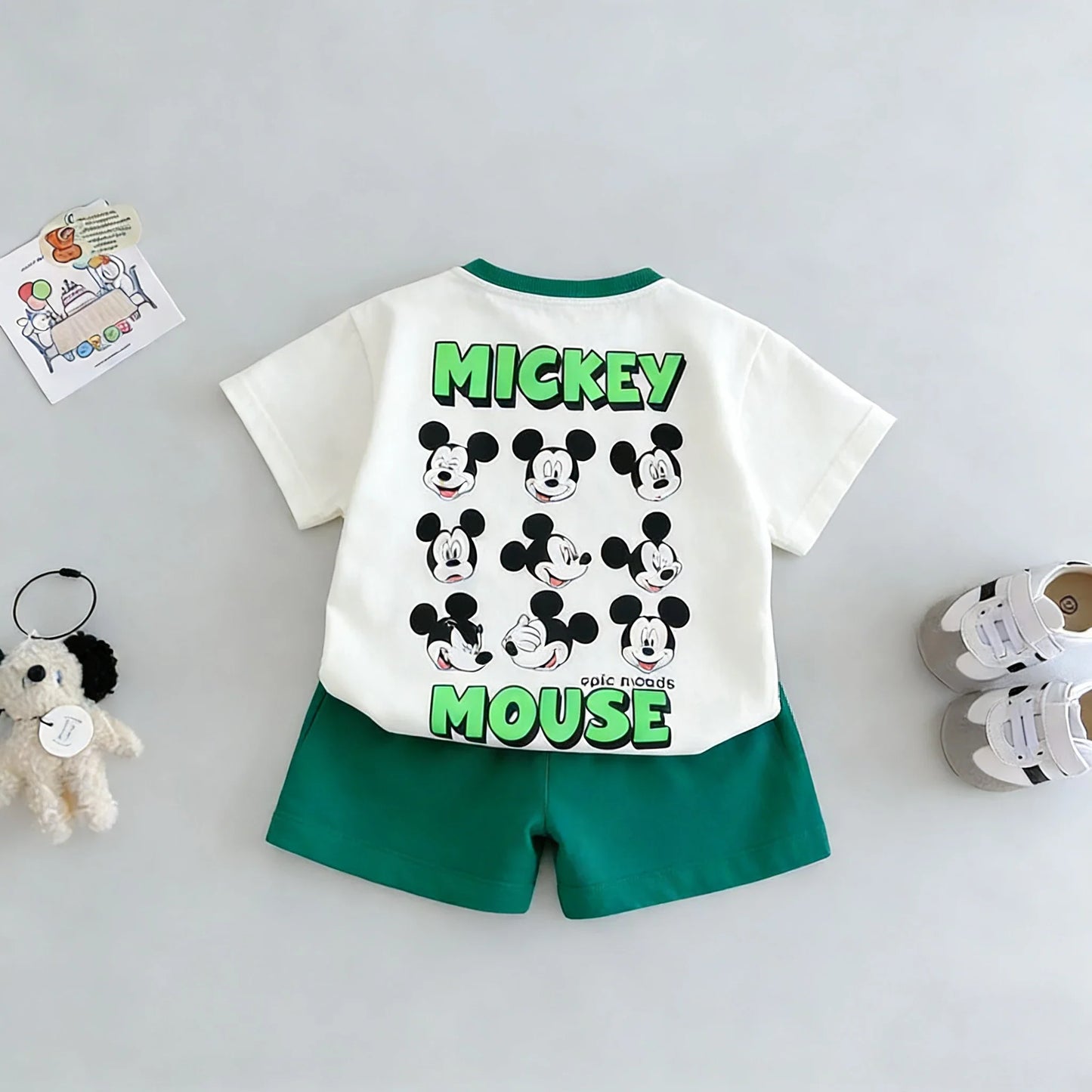T-shirt Shorts Boy's 2pc/set Kids Summer Clothing Cartoon Fashion Children Short Sleeved Suit Toddler Costume Sets