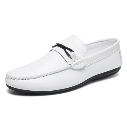 Mocassins Minimalistas Masculinos Sapatos Casuais de Couro Confortáveis Para Homens Sapatos de Condução Antiderrapantes Sapatos de Escritório Slip-on Tamanho Grande 46