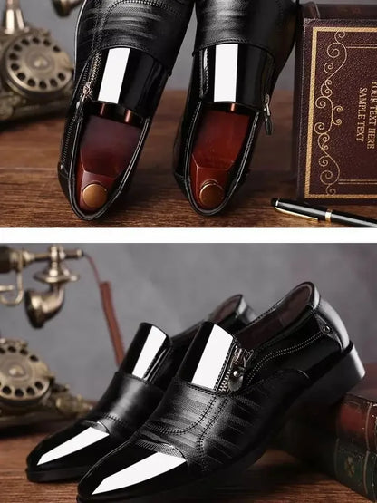 Men's Formal Shoes Official Business Social Shoe Male Leather Casual Office Low Price Elegant and Classic Italian 2025 Style 39