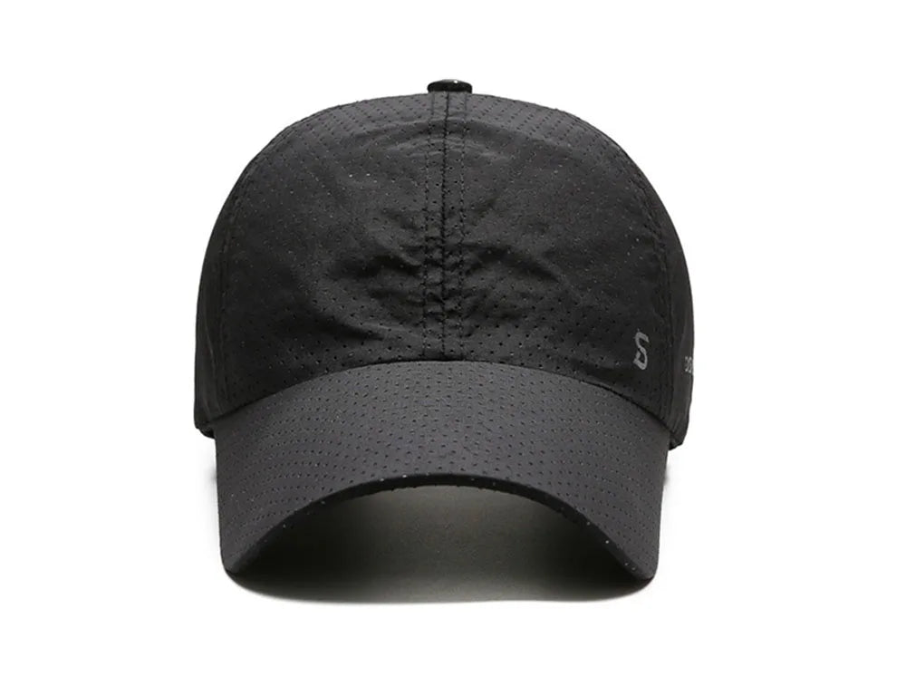 Men Women Mesh Moisture-Waging Quick Dry Baseball Cap Male Summer Female Originality Adjustable Breathable Sun Visor Fishing Hat