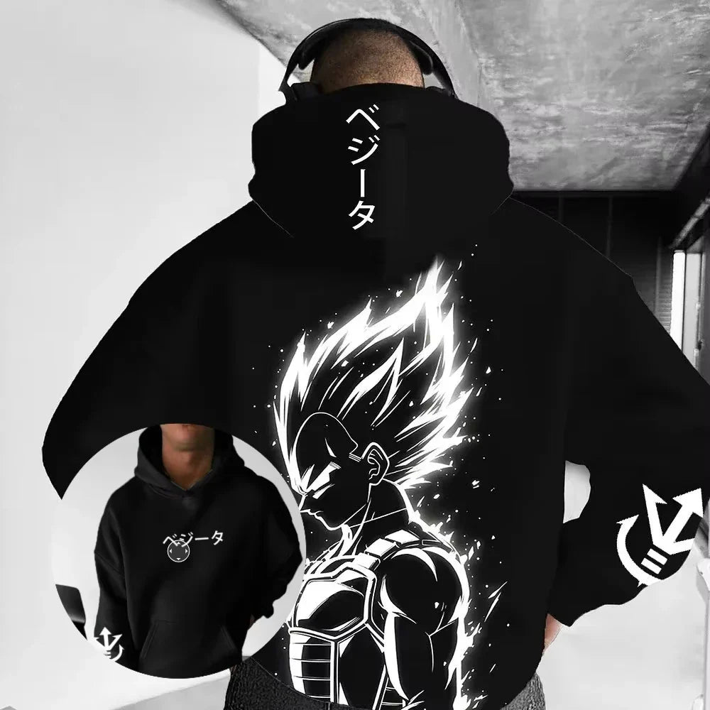 Dragon Ball Anime Co Branded Men's and Women's Hoodies 2026 Autumn/Winter New Large Casual Hip Hop Loose Parent Child Hoodie Top