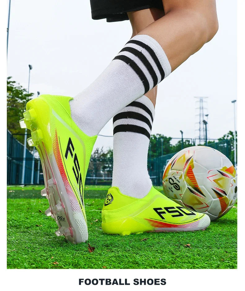 New Men Football Boots High-quality Soccer Shoes Sneakers Match Indoor Non-Slip Grass Cleats Mid-top Light Hot-selling Outdoor