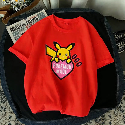 T Shirt Man Women 2026 Summer Y2k Short Sleeve Tee Tops Streetwear Casual Parent-child Clothing Unisex