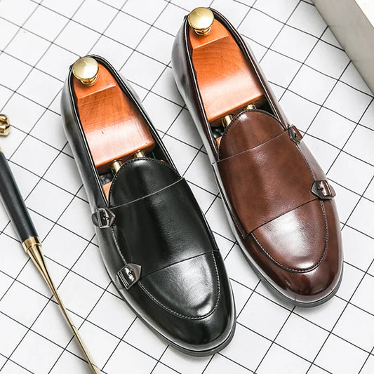 Men's Dress Shoes Trend Formal Leather Shoes For Men Classic Office Social Party Leather Loafers Male Casual Business Shoes Man