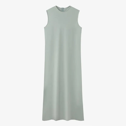 woman clothing high Stretch ribbing closed-fit wrap tops + Matte Satin dress Maxi matching sets (ship out in 1 day)