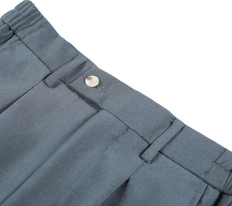 Men Slim British Style Suits Pants Business Casual Trousers Male Solid Fit Trousers High Quality Man Formal Wear Suit Pants 36