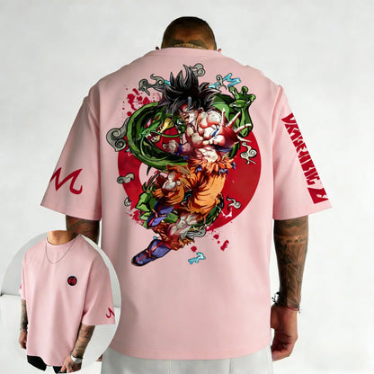 Oversized Cotton T-shirt Summer New Style Men's and Women's Street Hip Hop Loose Casual Short Sleeve Top