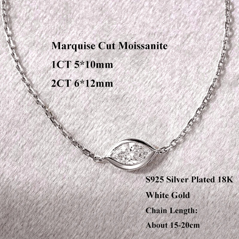 1/2CT Bezel Set Pear Oval Cut Moissanite Solitaire Link Bracelet Women S925 Silver Dainty Diamond Bridal Wrist Chain Gift