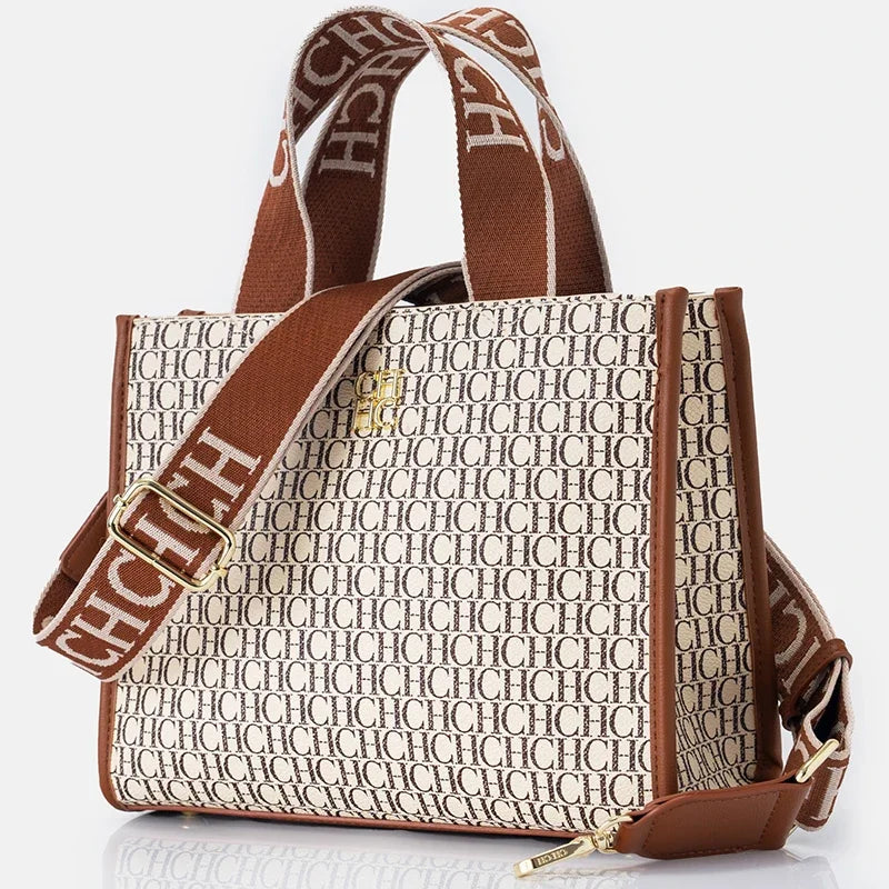 Fashion Monogram Print High Quality Metal Logo Casual Light Luxury Brand Designer 2025 New Women's Handbag