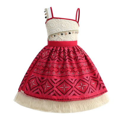 2026 Novo Filme Moana Cosplay Roupa Vestido Infantil Carnaval Vaiana Purim Festival Fantasia Menina Princesa Aniversário Festa Vestido