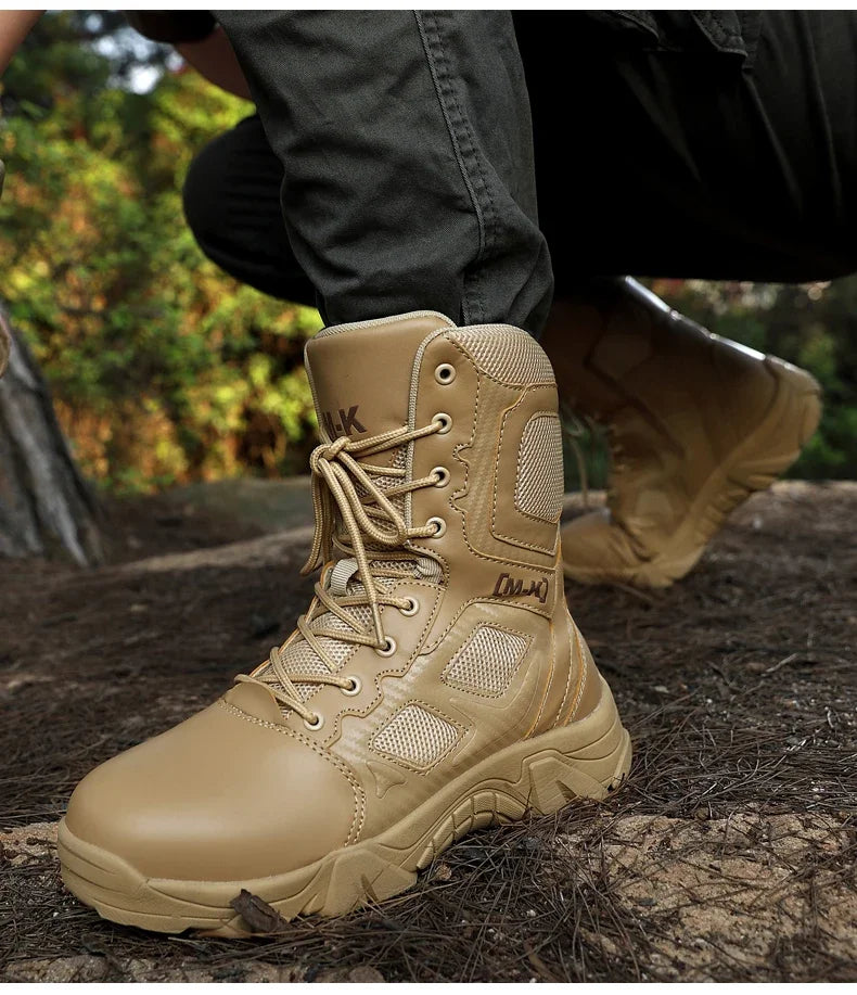 High-Top Work Boots Indestructible Safety Shoes Men Steel Toe Shoes Puncture-Proof Sneakers Male Shoes Men Non Slip Work Shoes