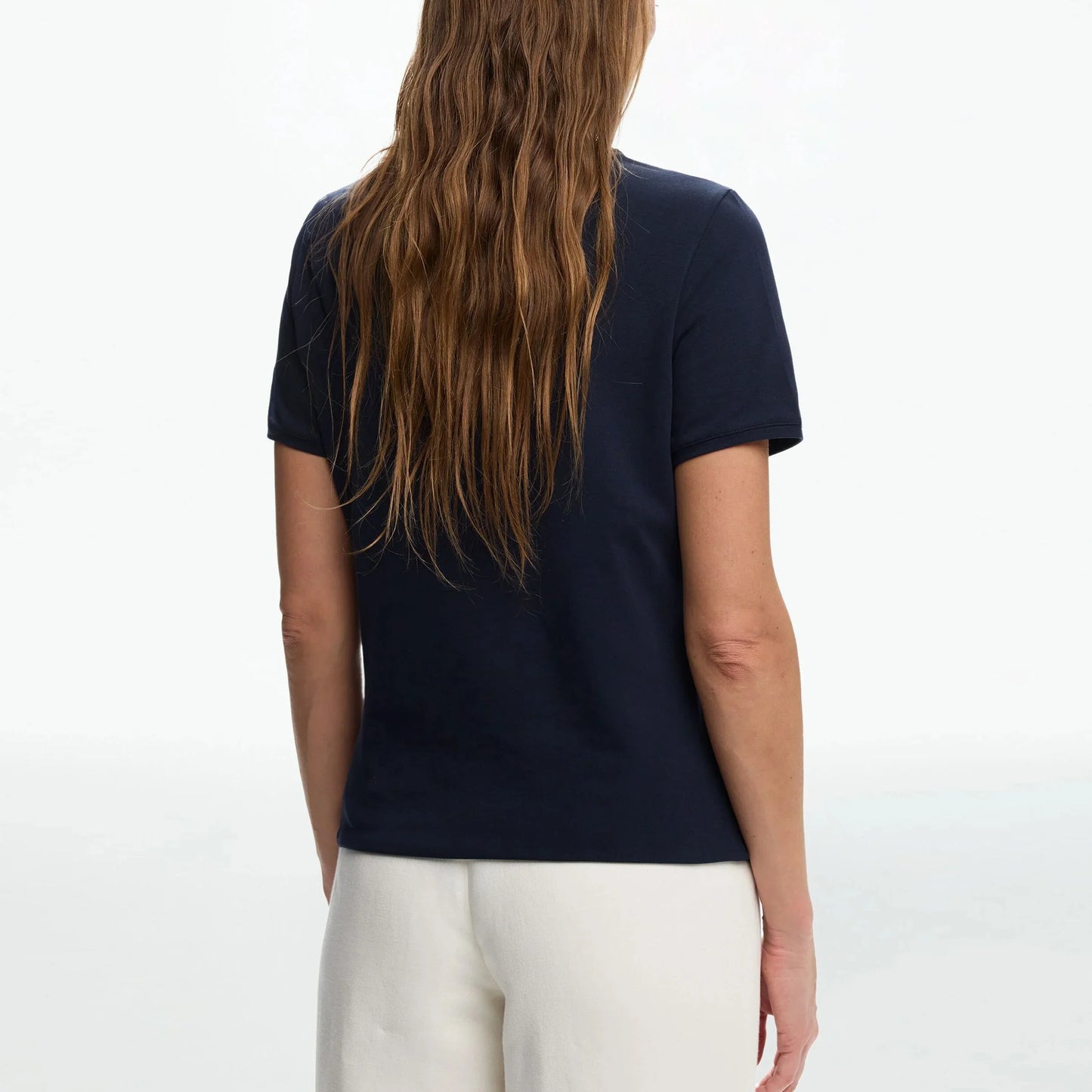 Summer 100% Cotton Women's T-shirt Bottoming Basic Fashionable Solid Lady Short Sleeve Loose White Tops Shirts Tops
