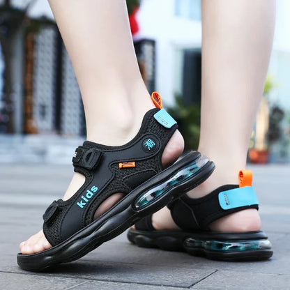 Summer Beach Sandals For Boys Outdoor Fashion Casual Shoes Anti-slippery Soft-soled Kid's Breathable Walking Sandials