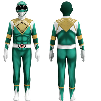 Fantasia Power Samurai Rangers Cosplay Costume Kids Adult Morpher Mighty Morphin Superhero Mask Halloween Jumpsuit Zentai Suit