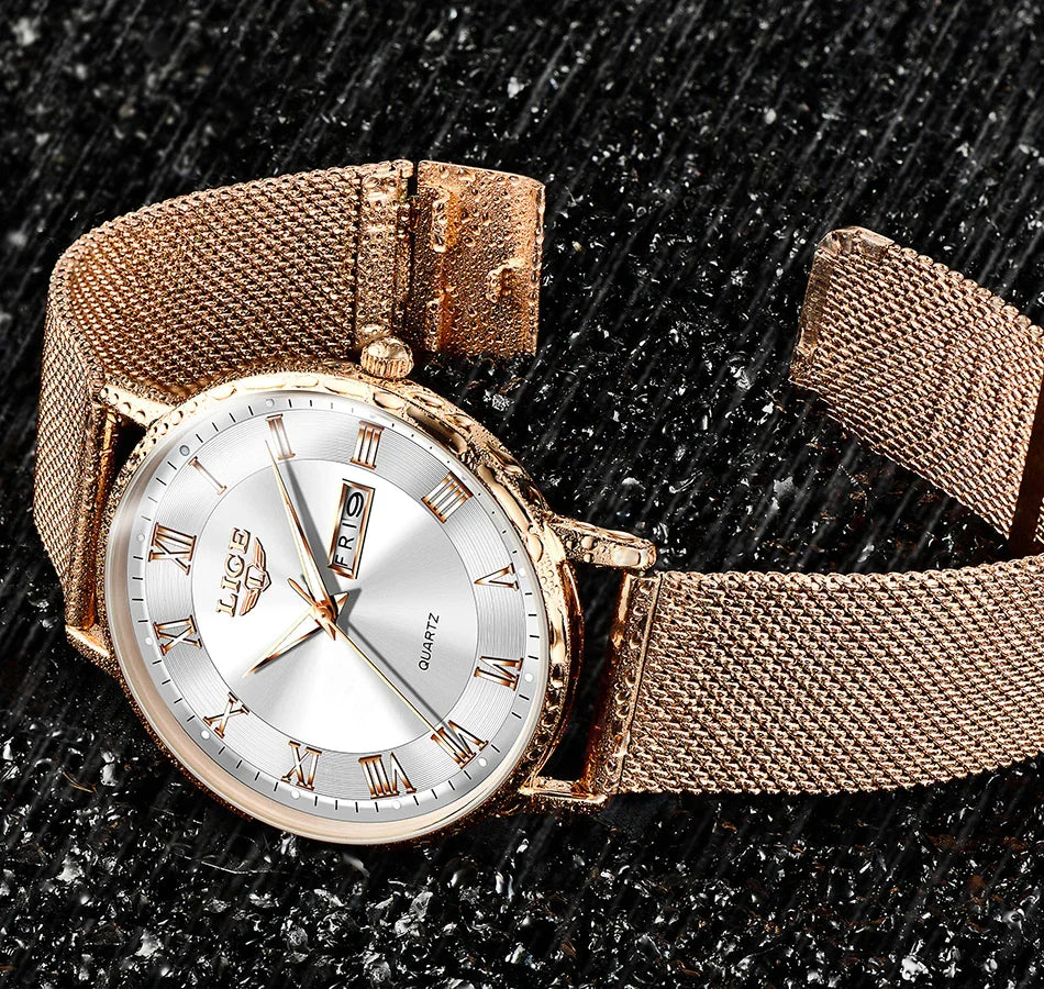 2024 New Watch Women Luxury Watches Ladies Creative Steel Women's Bracelet Watches Female Waterproof Clock Relogio Feminino