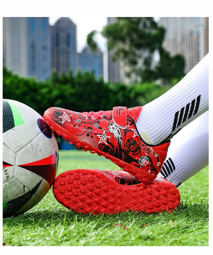 New Youth Soccer Shoes Kids Football Boots Professional Training Non-Slip Indoor Outdoor Futsal Cleats Sneakers Breathable 28-39