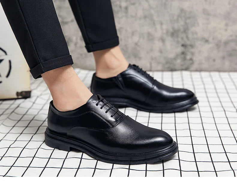 Men's Dress Shoes Classic Office Social Oxford Leather Shoes Men Trend Wedding Casual Business Shoes For Men Formal Leather Shoe