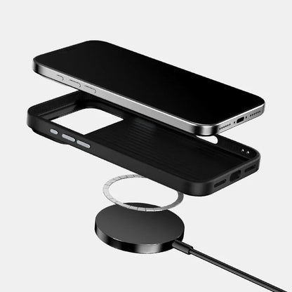 Carbon Fiber Hard Phone Case For iPhone 17 Air 16 15 14 13 Plus Pro Max Aluminium Alloy Camera Protective Magnetic Cover