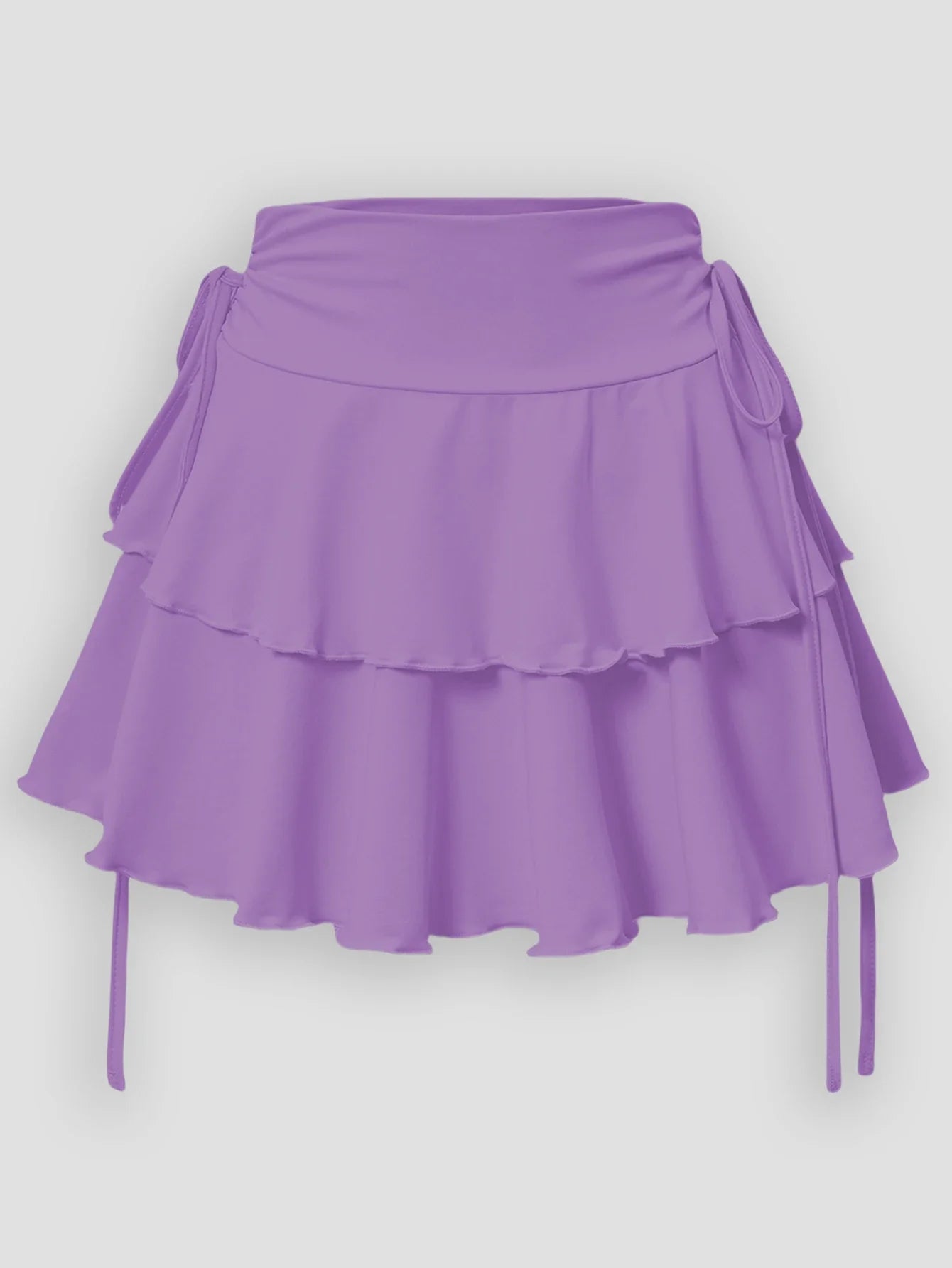 New Women Sexy Solid Mini Skirt Fashion Casual High Waist Slim Fit Elastic Waist Pleated Short Skirt