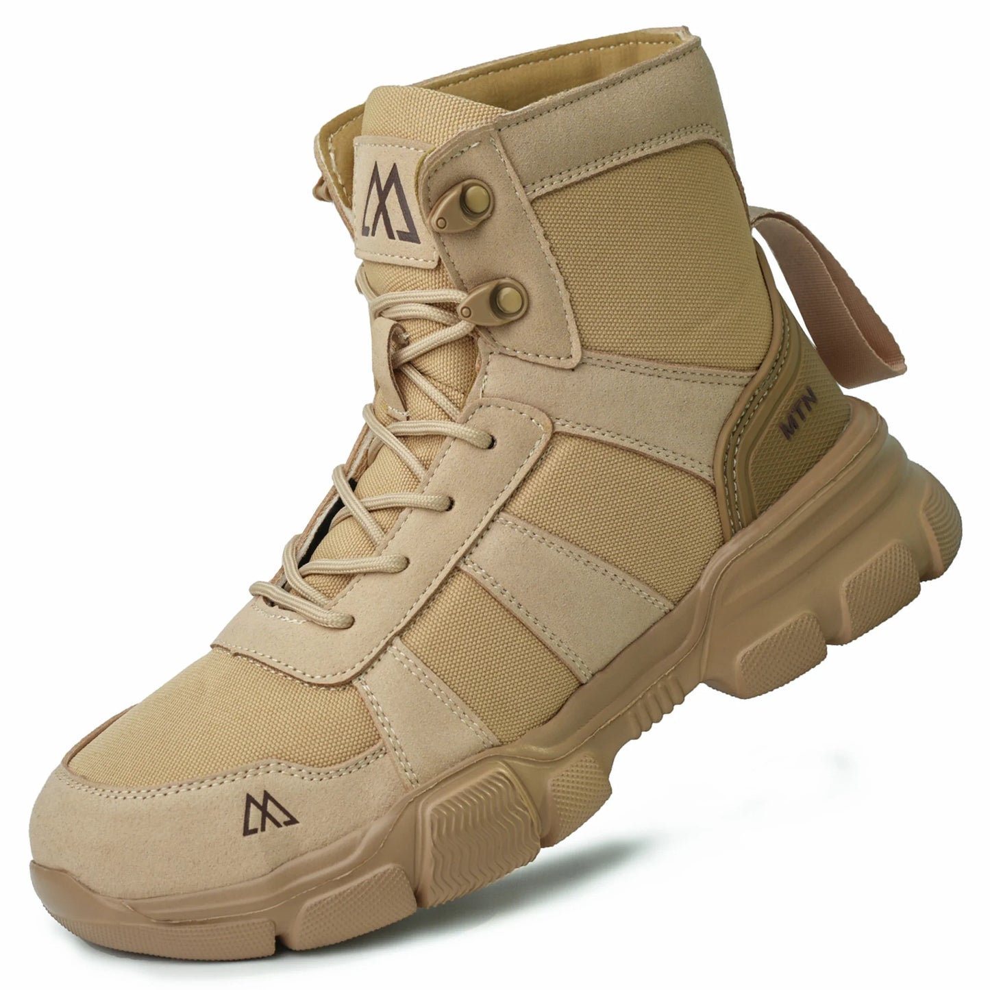 high-top Men Safety Shoes Protection Shoes Anti-Smash Anti-puncture Work Boots Indestructible Shoes Fashion Working Sneakers