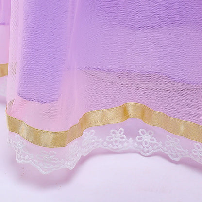 Rapunzel Halloween Costume for Girls Carnival Cosplay Kids Clothes Party Birthday Princess Dress Lace Wedding Christmas Costumes