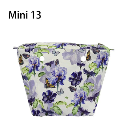 Composite Twill Cloth Waterproof Inner Lining Insert Zipper Pocket for Classic Mini Obag Senior Inner Pocket for O Bag